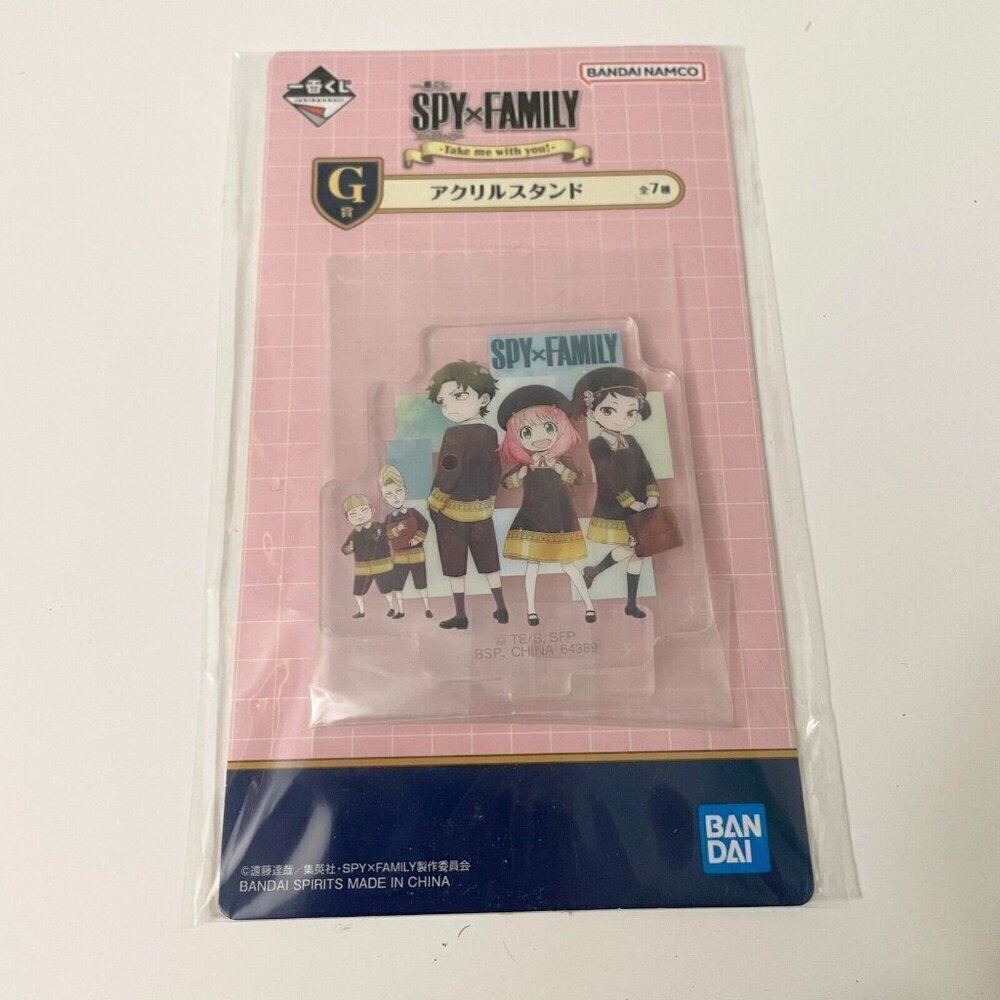 Spy X Family Bandai Acrylic Stand Ichiban Kuji Japan